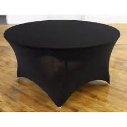 Black Round Tablecloths